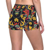 Bird Of Paradise Pattern Print Design BOP016 Yoga Shorts