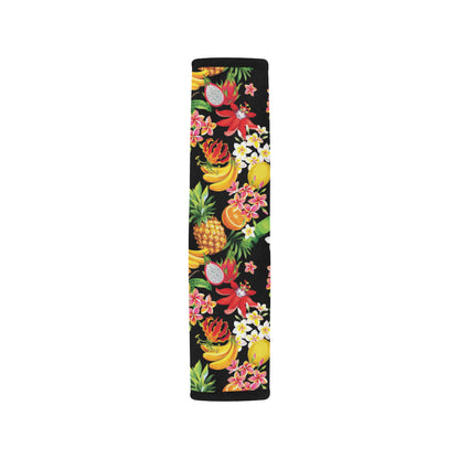 Tropical Fruits Pattern Print Design TF02 Car Seat Belt Cover
