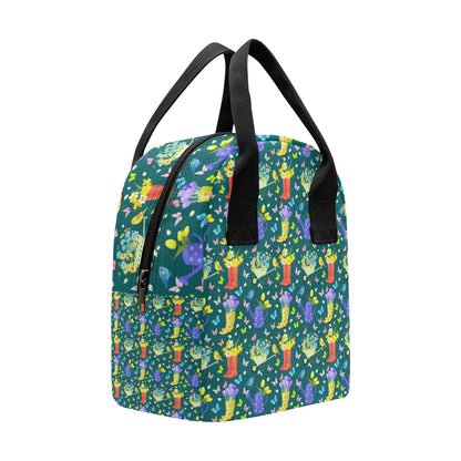 Gardening Pattern Print Design G08 Insulated Lunch Bag
