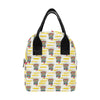 Tiki Smile Mask Print Pattern Insulated Lunch Bag