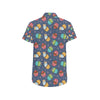 Cupcake Pattern Print Design 02 Men's Short Sleeve Button Up Shirt