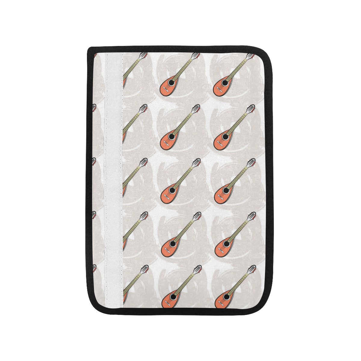 Mandolin Pattern Print Design 03 Car Seat Belt Cover