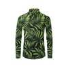 Palm Leaves Pattern Print Design PL07 Men's Long Sleeve Shirt