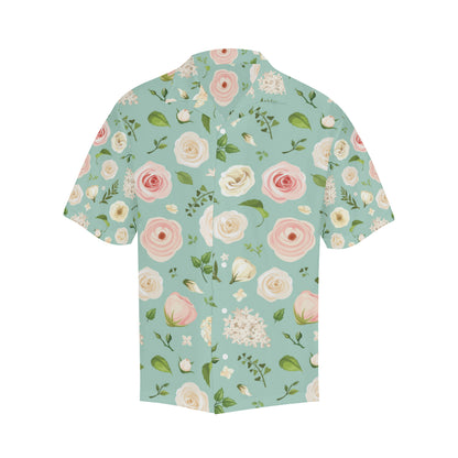 Lisianthus Pattern Print Design 01 Men's Hawaiian Shirt