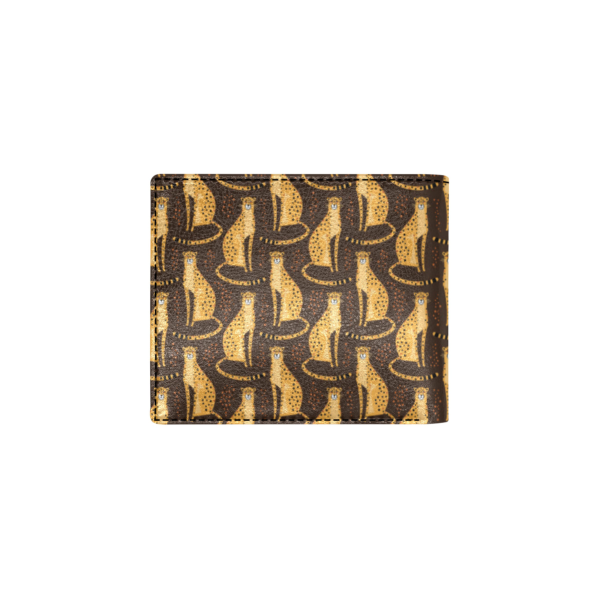 Cheetah Pattern Print Design 03 Men's ID Card Wallet