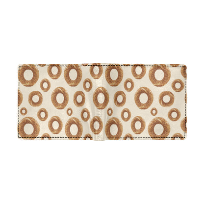 Bagel Pattern Print Design 01 Men's ID Card Wallet