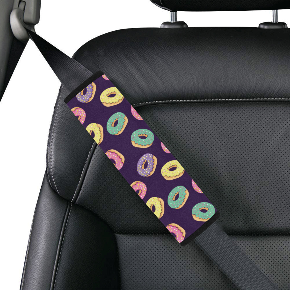 Donut Pattern Print Design DN08 Car Seat Belt Cover