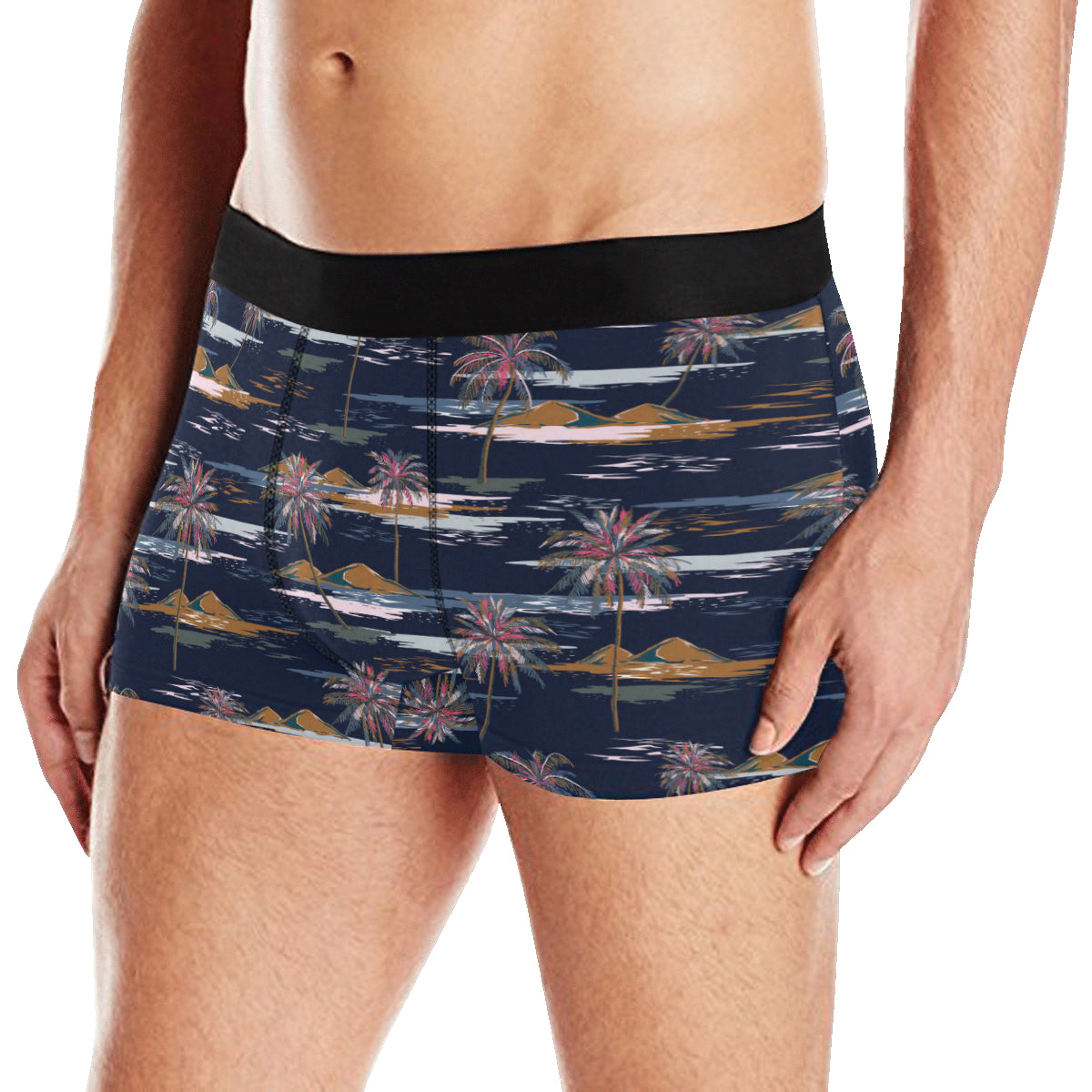 Pacific island Pattern Print Design A06 Men's Boxer Briefs