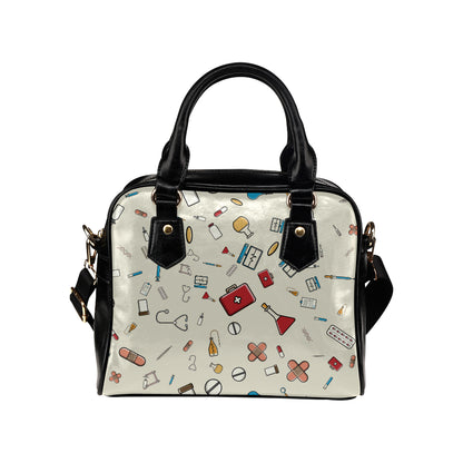 Nurse Pattern Print Design A04 Shoulder Handbag