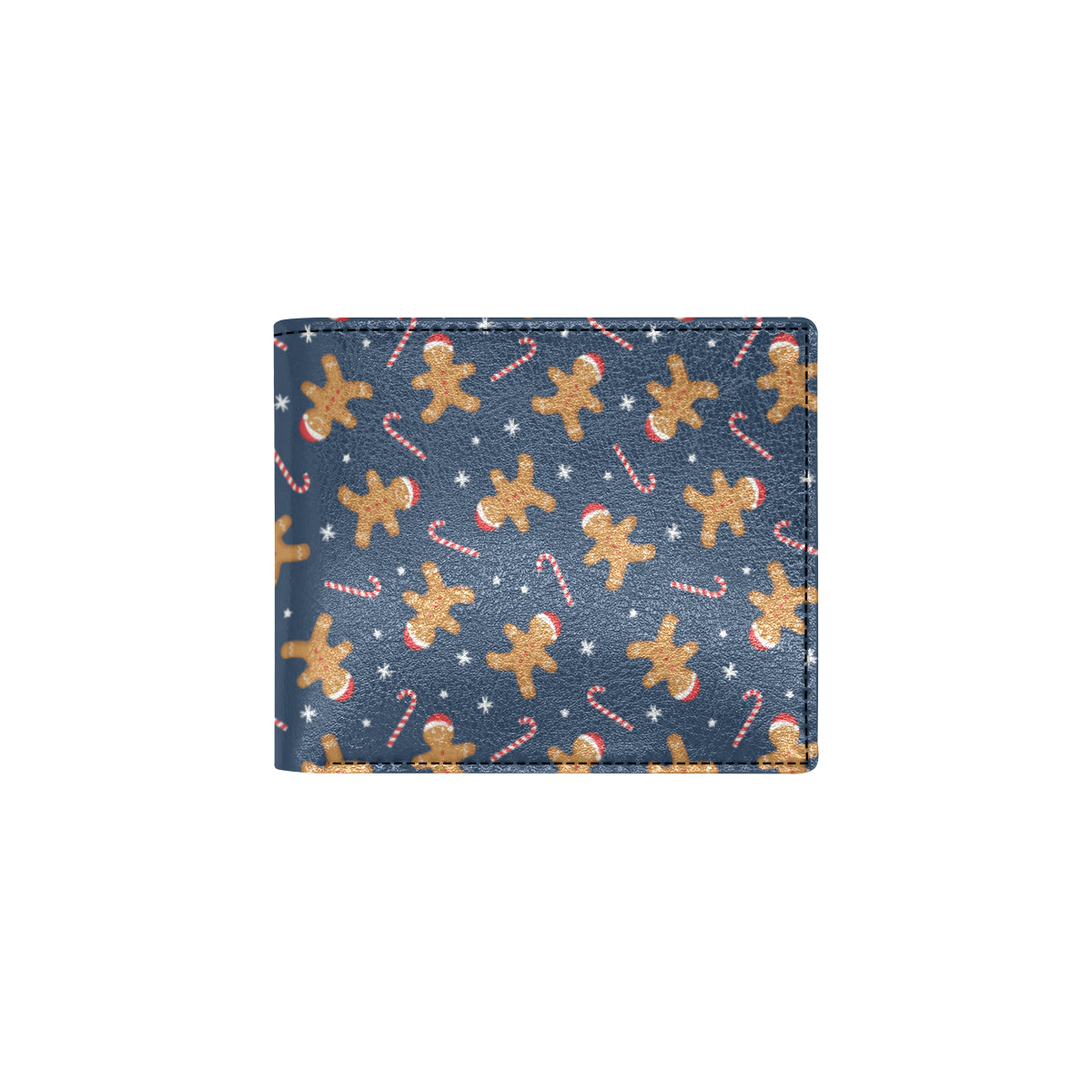 Gingerbread Pattern Print Design 01 Men's ID Card Wallet