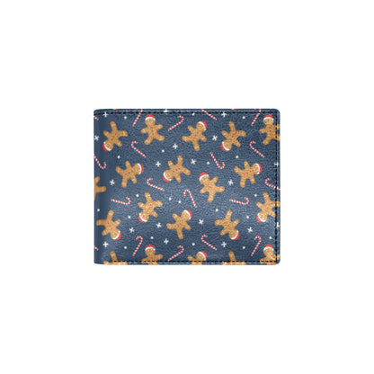Gingerbread Pattern Print Design 01 Men's ID Card Wallet