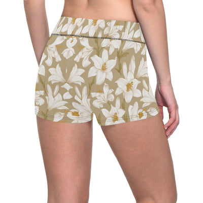 Lily Pattern Print Design LY07 Yoga Shorts