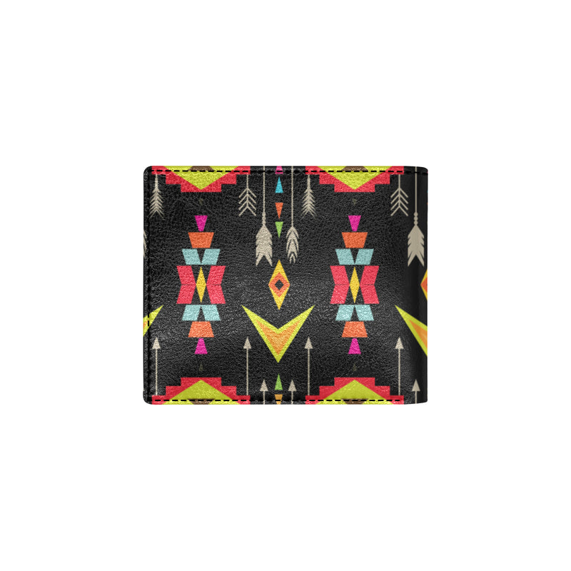 Native Pattern Print Design A05 Men's ID Card Wallet