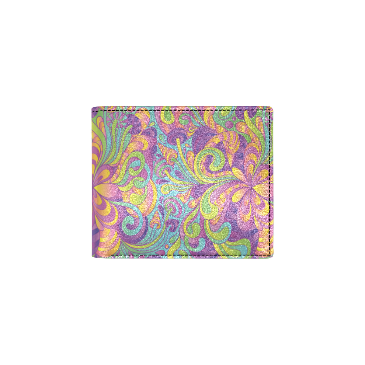 Psychedelic Mushroom Pattern Print Design A05 Men's ID Card Wallet