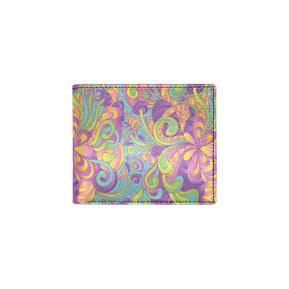 Psychedelic Mushroom Pattern Print Design A05 Men's ID Card Wallet