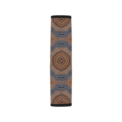 Aboriginal Pattern Print Design 01 Car Seat Belt Cover