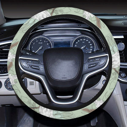 Cockatiel Pattern Print Design 01 Steering Wheel Cover with Elastic Edge