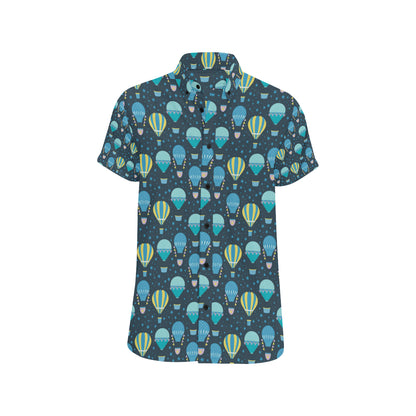 Ballon Pattern Print Design 06 Men's Short Sleeve Button Up Shirt