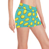 Lemon Pattern Print Design LM04 Yoga Shorts