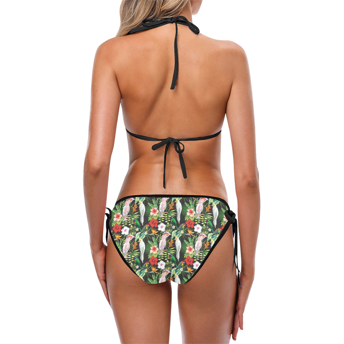 Tropical Flower Pattern Print Design TF03 Bikini