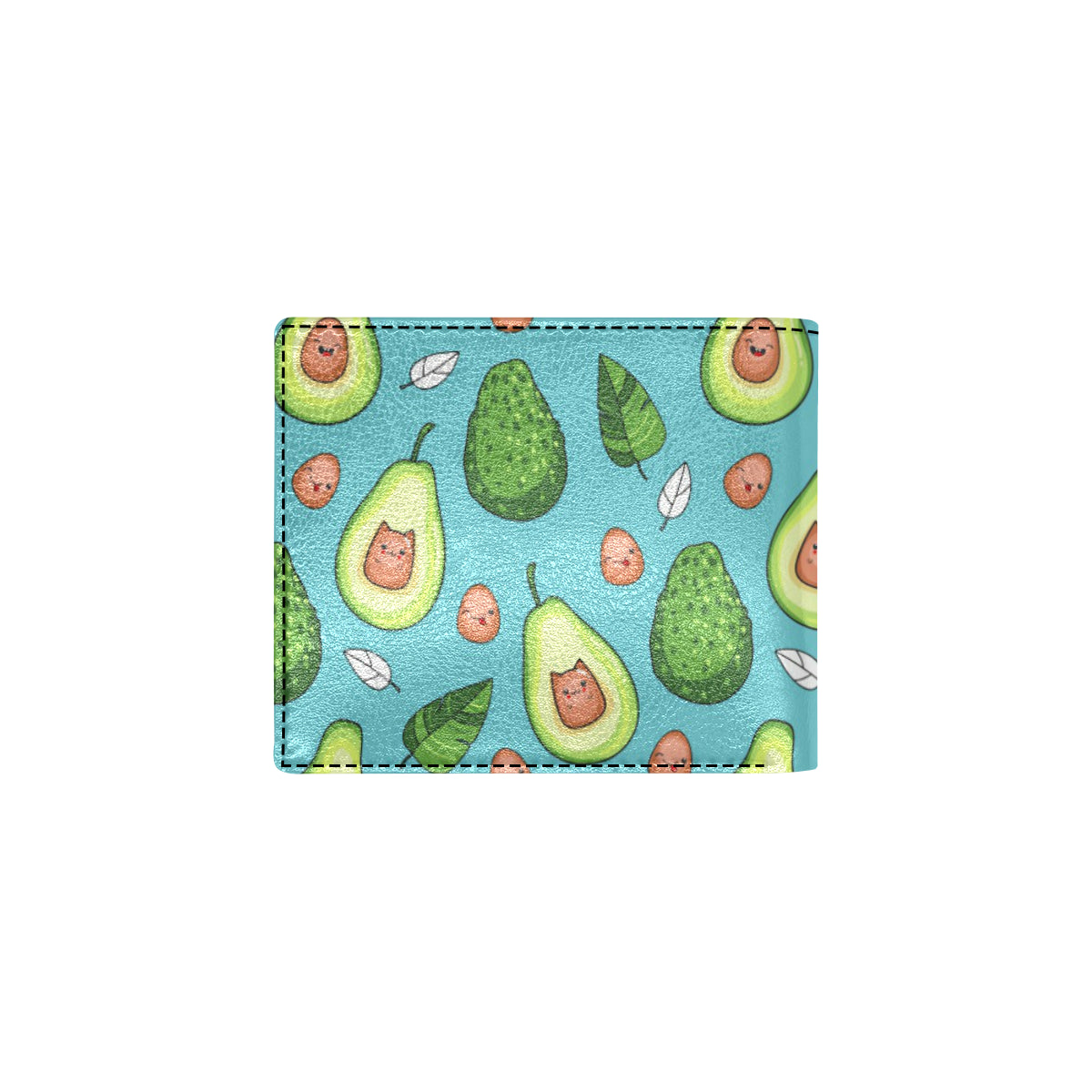 Avocado Pattern Print Design AC05 Men's ID Card Wallet