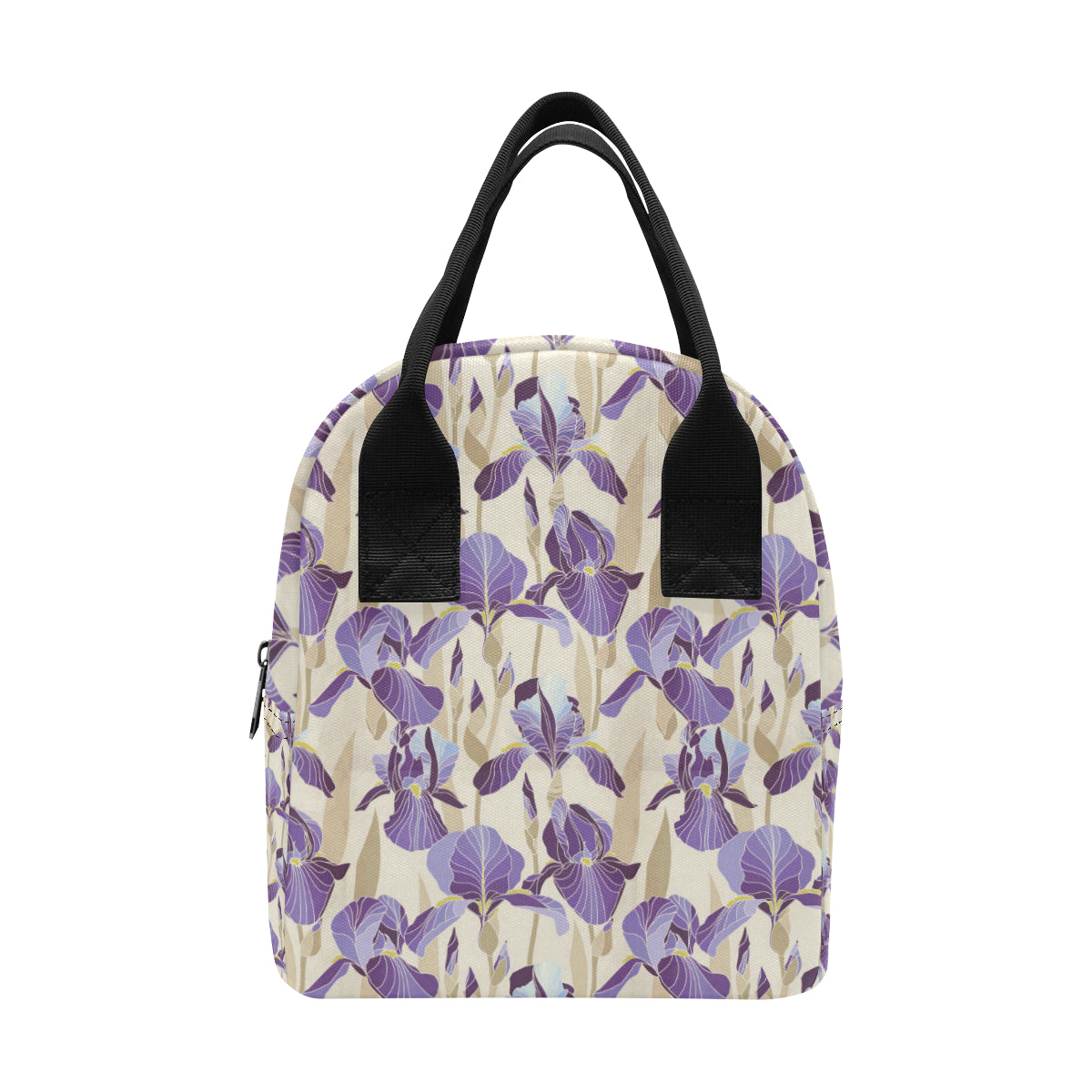 Iris Pattern Print Design IR02 Insulated Lunch Bag