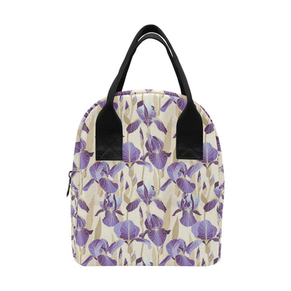 Iris Pattern Print Design IR02 Insulated Lunch Bag