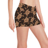 Tribal Sea Turtle Pattern Print Design T09 Yoga Shorts