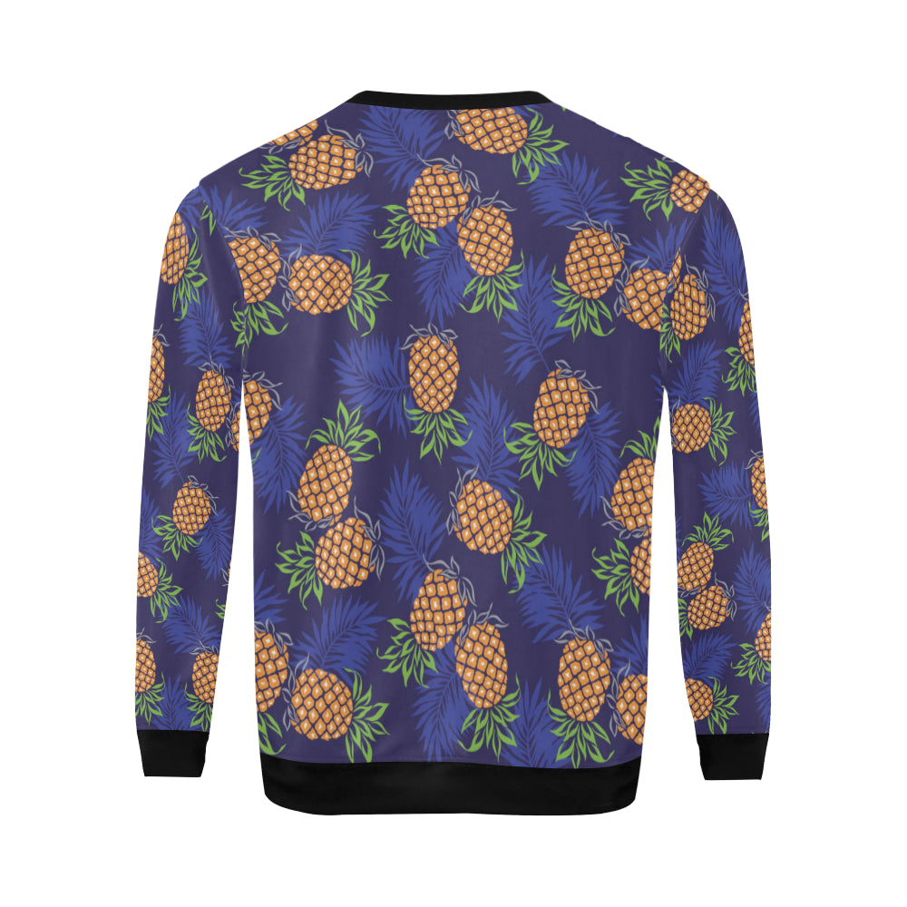 Pineapple Pattern Print Design PP02 Men Long Sleeve Sweatshirt