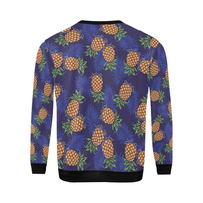 Pineapple Pattern Print Design PP02 Men Long Sleeve Sweatshirt