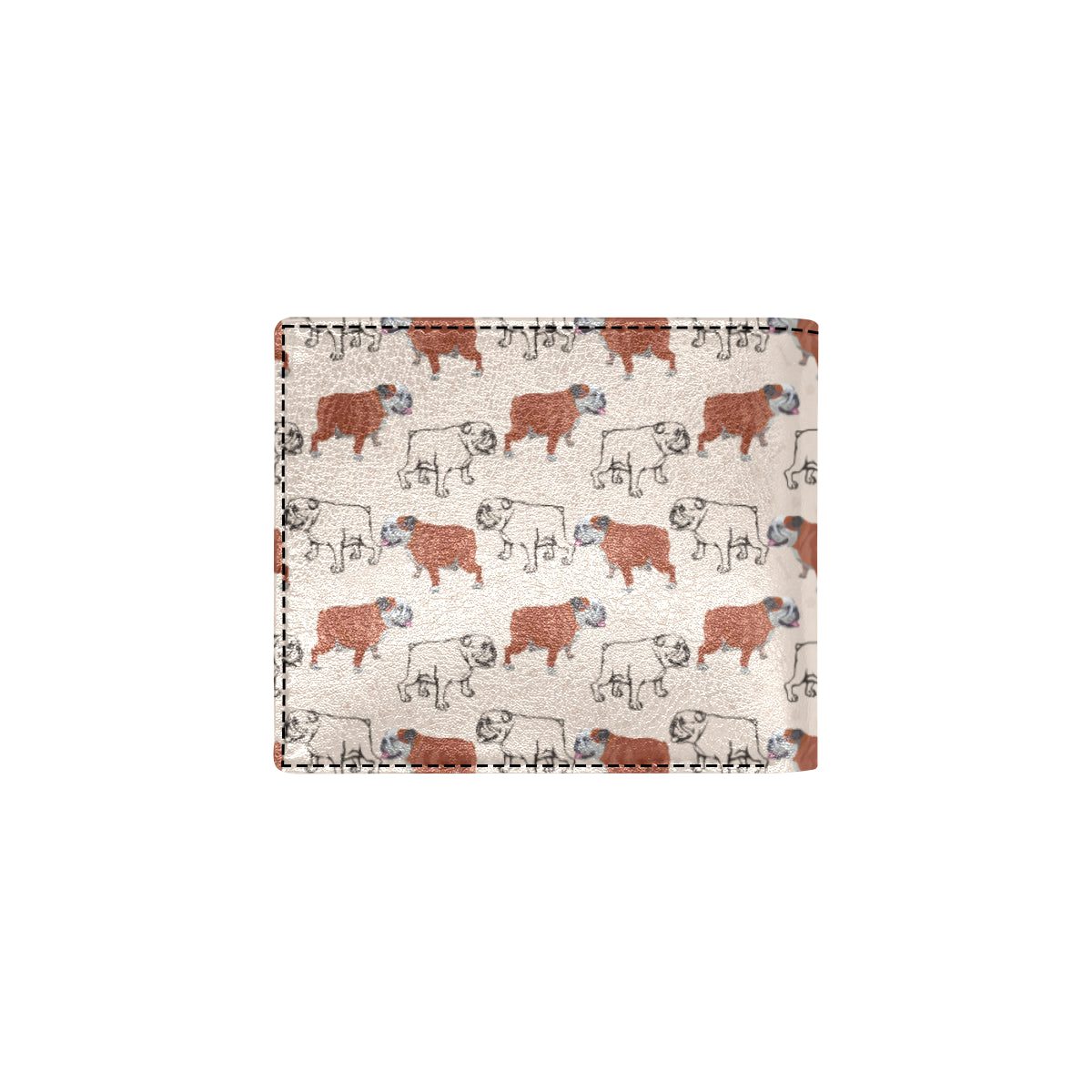Bulldogs Pattern Print Design 04 Men's ID Card Wallet