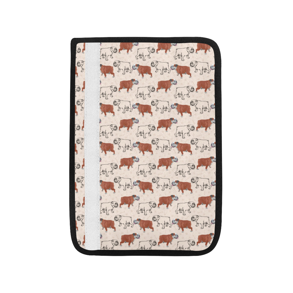 Bulldogs Pattern Print Design 04 Car Seat Belt Cover