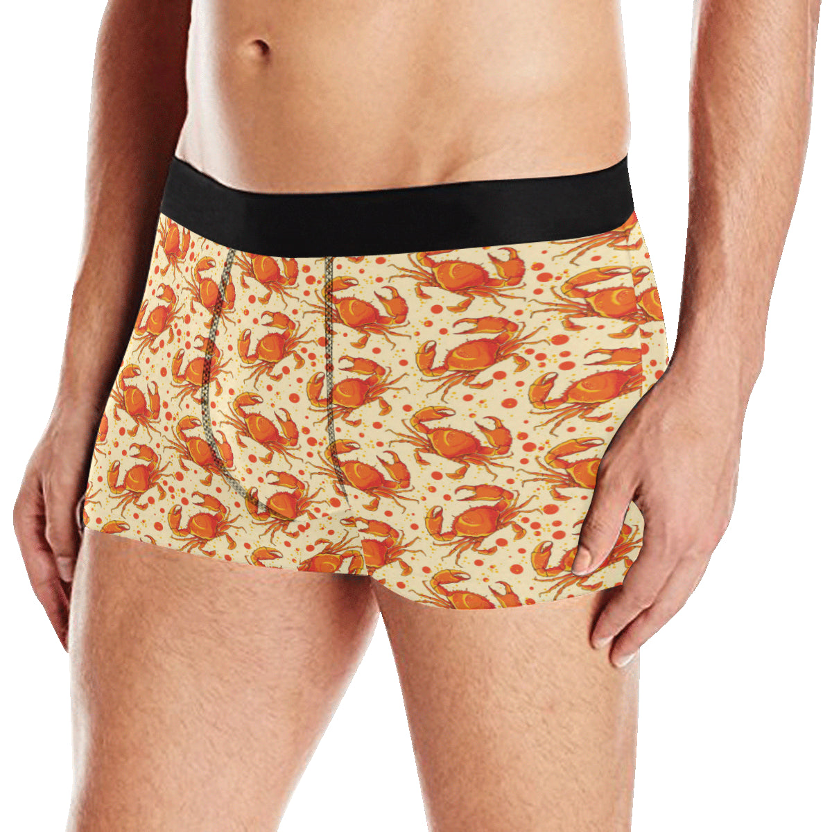 Crab Pattern Print Design 01 Men's Boxer Briefs