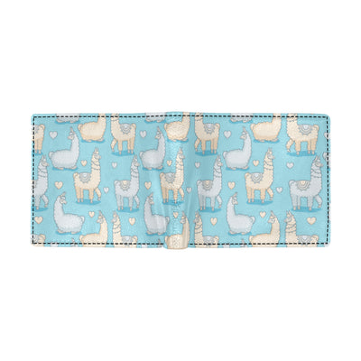 Alpaca Pattern Print Design 06 Men's ID Card Wallet