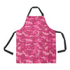 Camo Pink Pattern Print Design 01 Apron with Pocket