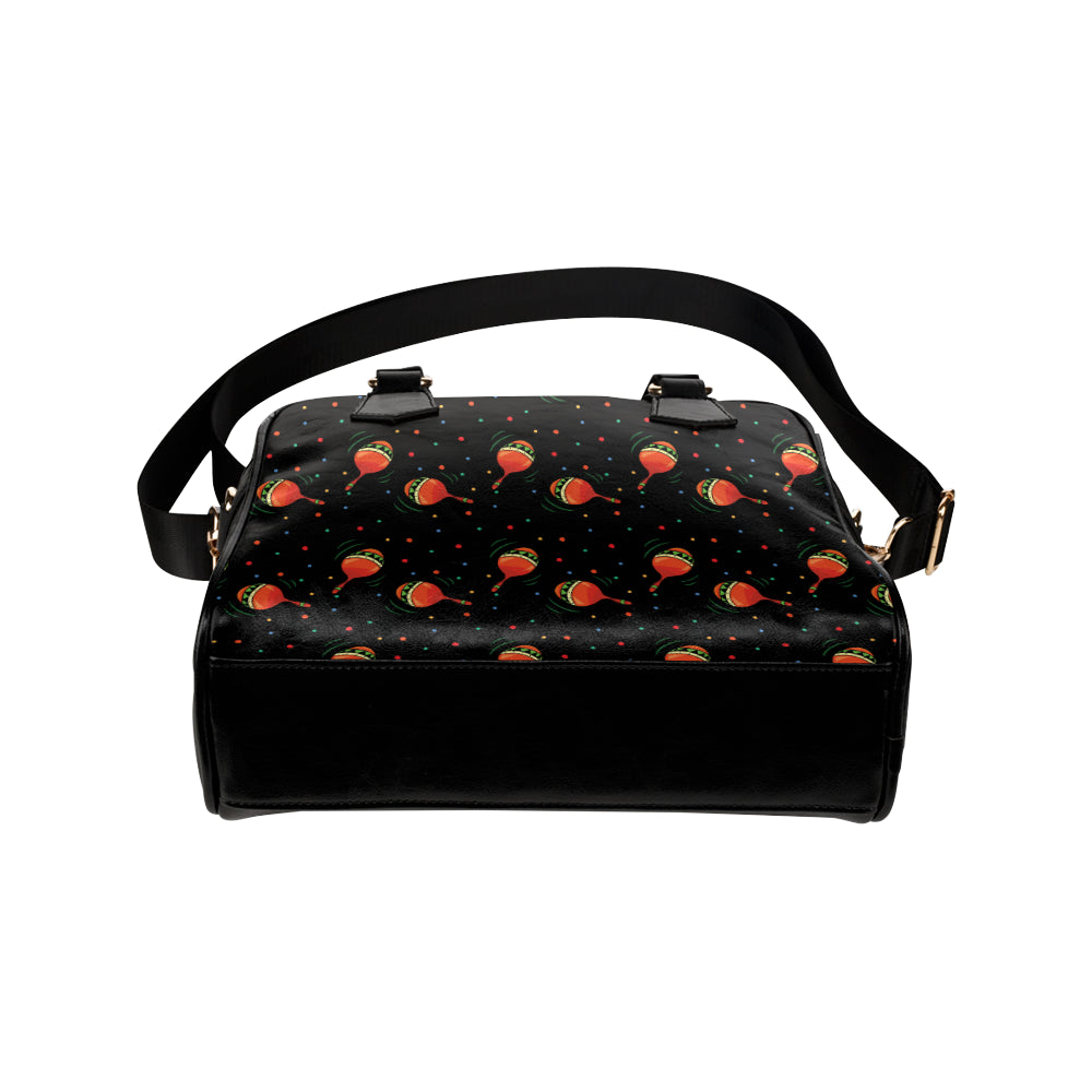 Maracas Pattern Print Design 03 Shoulder Handbag