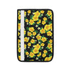 Yellow Hibiscus Pattern Print Design HB08 Car Seat Belt Cover