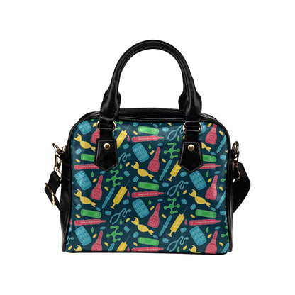 Phlebotomist Pattern Print Design A03 Shoulder Handbag