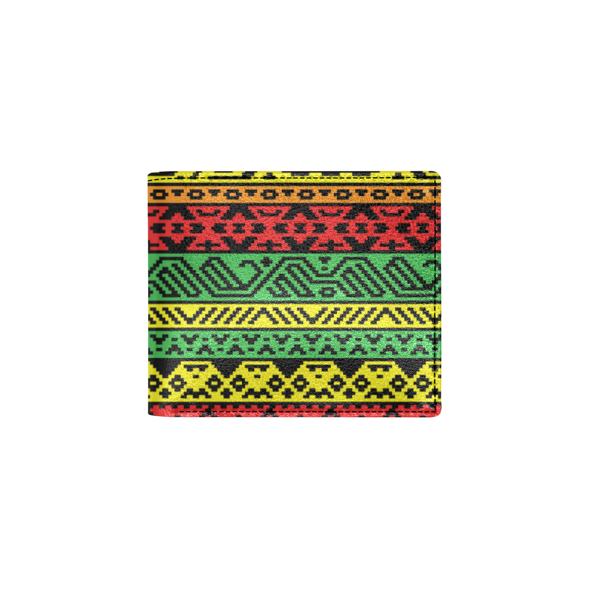 Rastafarian Pattern Print Design A02 Men's ID Card Wallet