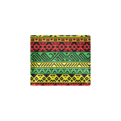 Rastafarian Pattern Print Design A02 Men's ID Card Wallet