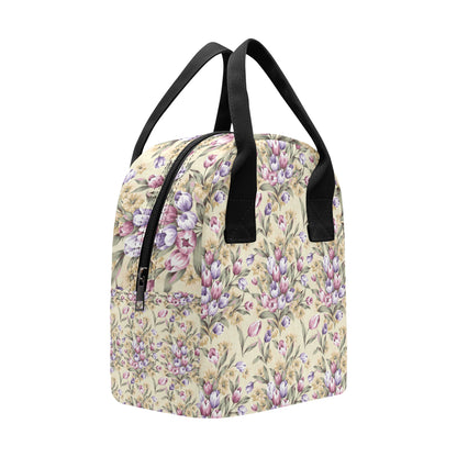 Tulip Pattern Print Design TP04 Insulated Lunch Bag