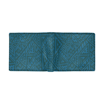 Maori Pattern Print Design 03 Men's ID Card Wallet