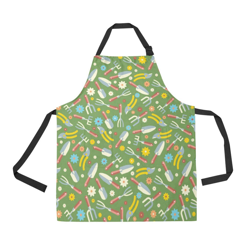 Gardening Pattern Print Design G06 Apron with Pocket