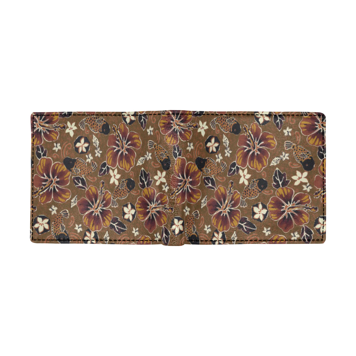 Hawaiian Themed Pattern Print Design H01 Men's ID Card Wallet