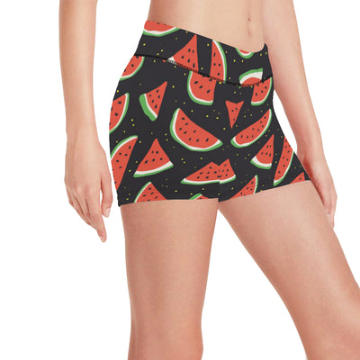 Watermelon Pattern Print Design WM09 Yoga Shorts