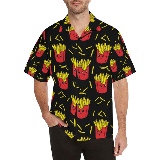 French Fried Pattern Print Design 03 Men's Hawaiian Shirt