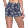 Palm Tree Pattern Print Design PT06 Yoga Shorts