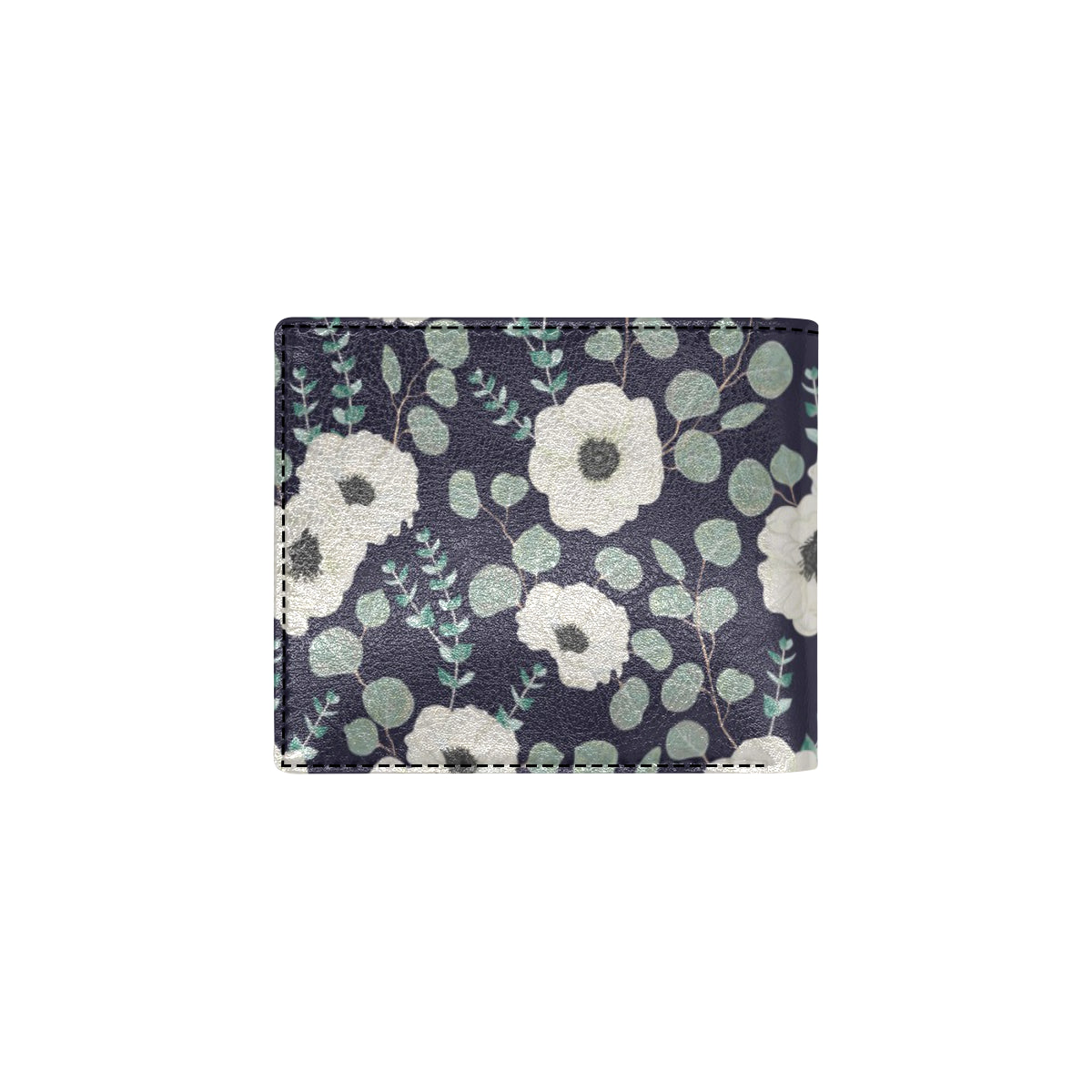Anemone Pattern Print Design AM01 Men's ID Card Wallet