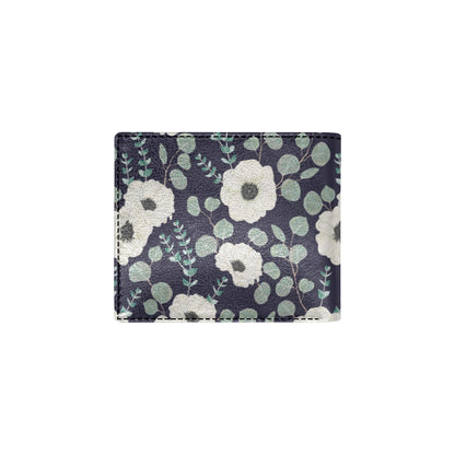 Anemone Pattern Print Design AM01 Men's ID Card Wallet