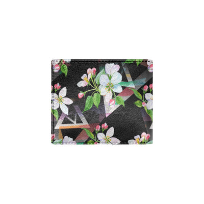 Apple blossom Pattern Print Design AB07 Men's ID Card Wallet